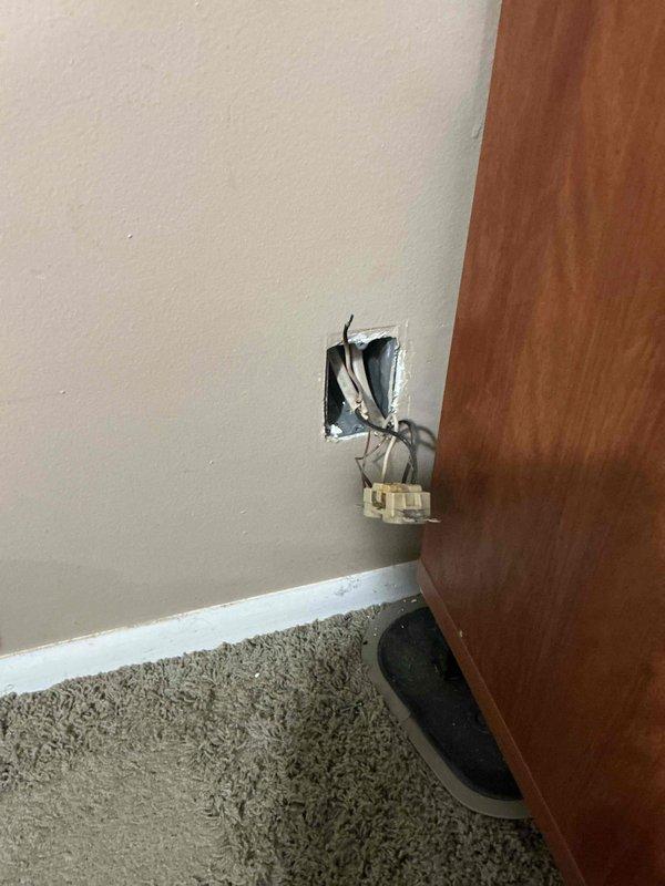 Responded to electrical outlet malfunction caused by overheating from space heater usage. Upon inspection, discovered melted and burned wiring inside the receptacle. Removed damaged outlet, cut back compromised wire, and installed new duplex receptacle with proper wire terminations to restore safe electrical service.