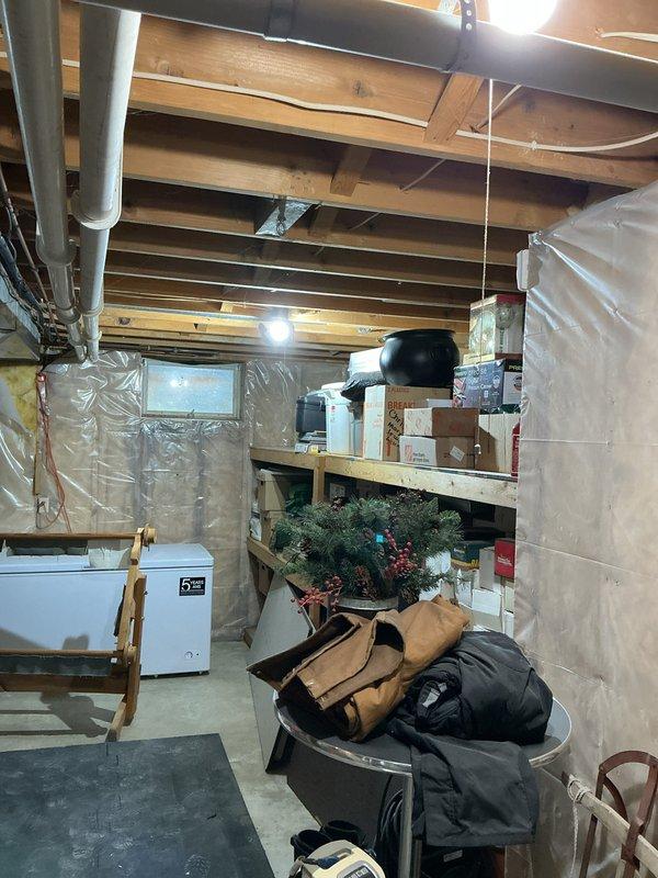 Conducted on-site evaluation for water heater replacement in basement utility area. Assessed existing 40-gallon atmospheric vent Richmond water heater and provided estimate for upgrading to 40-gallon power vent model. Documented current installation including atmospheric venting configuration, copper water piping connections, flexible gas line routing, and gas control valve assembly. Evaluated necessary modifications for power vent conversion, including electrical requirements, revised venting pathway, and compatibility with existing plumbing connections. Photographed equipment and surrounding area to support estimate preparation.