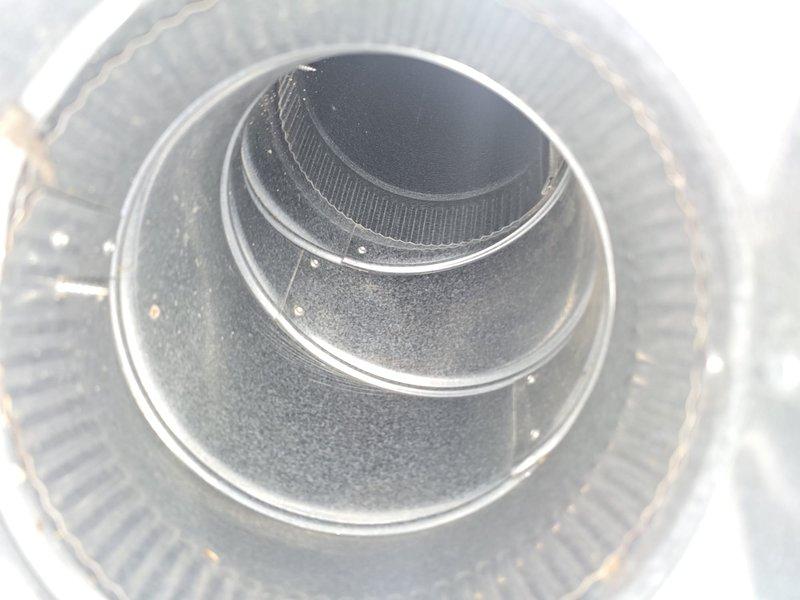 Performed comprehensive duct cleaning service with arrival notification provided prior to appointment. System inspection revealed moderate dust accumulation throughout the ductwork and on the blower wheel assembly. Cleaned all supply and return vents, removed debris from blower housing, and restored proper airflow throughout the HVAC system.