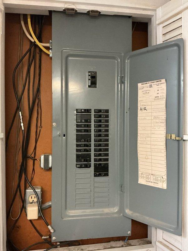 Arrived on-site at 3pm to provide estimate for residential backup generator installation. Conducted comprehensive site assessment of existing electrical infrastructure, including inspection of main electrical service entrance, meter location, and 200-amp Square D load center panel. Evaluated current electrical panel capacity and available breaker positions to determine integration requirements for generator transfer switch. Documented existing utility service connection point and electrical conduit routing on exterior wall for future generator placement considerations. Assessed optimal generator positioning relative to existing meter box, service entrance, and clearance requirements from structure. Photographed electrical panel interior showing circuit breaker configuration and main disconnect to determine compatibility with automatic transfer switch installation. Reviewed panel circuit directory and existing electrical loads to calculate generator sizing requirements. Identified suita
