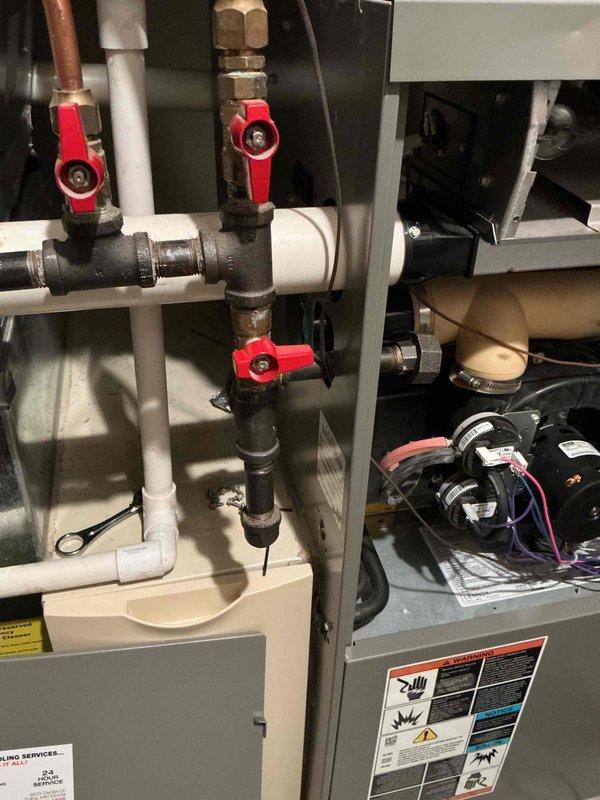 Arrived on-site to complete previously rescheduled gas valve replacement after initial part failure. Successfully removed and replaced defective gas valve on furnace unit, ensuring proper connections and secure installation. Performed operational testing to verify both high-fire and low-fire modes were functioning correctly, confirming system returned to normal operation.