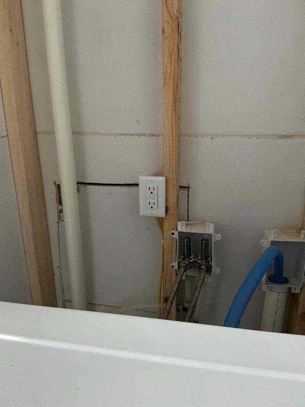 Inspected homeowner-installed electrical wiring and brought installation up to code compliance. Converted washer and bathroom outlets to dedicated circuits as required by NEC standards. Installed AFCI-protected outlets at designated locations to provide proper arc-fault protection for branch circuits.