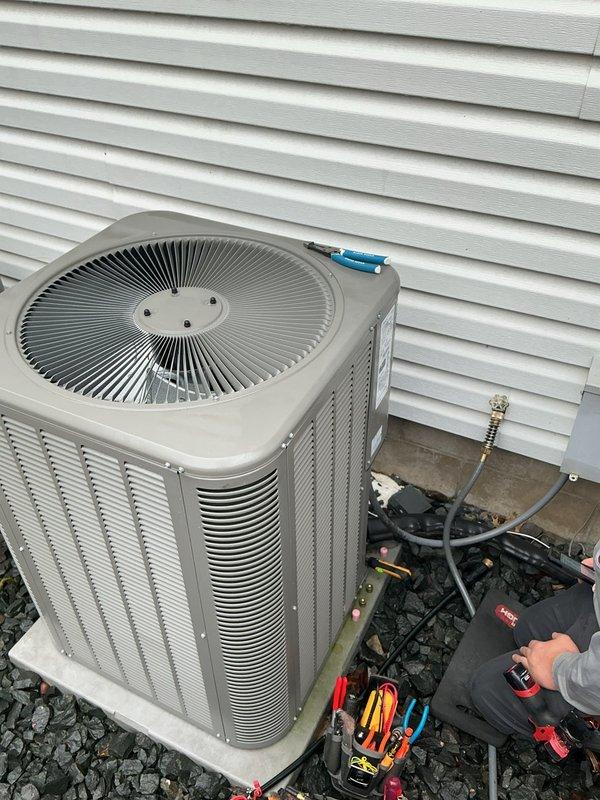 Responded to no cooling complaint and performed diagnostic evaluation of residential air conditioning system. Upon inspection, discovered unit was significantly low on refrigerant charge. Conducted pressure testing and system assessment to identify cause of refrigerant loss. Based on the extent of refrigerant depletion and age/condition of equipment, recommended system replacement as most cost-effective solution versus repair. Discussed findings and replacement options with customer.