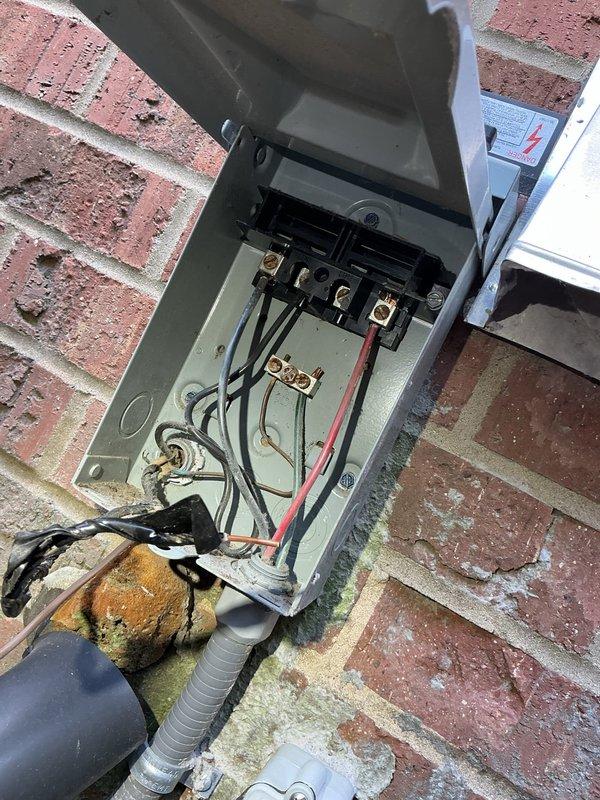 Responded to no cooling complaint with breaker continuously tripping. Upon inspection, discovered loose connection on line side of disconnect box and failed inverter board with blown fuses. Secured electrical connections at disconnect and ordered replacement inverter board for system restoration.