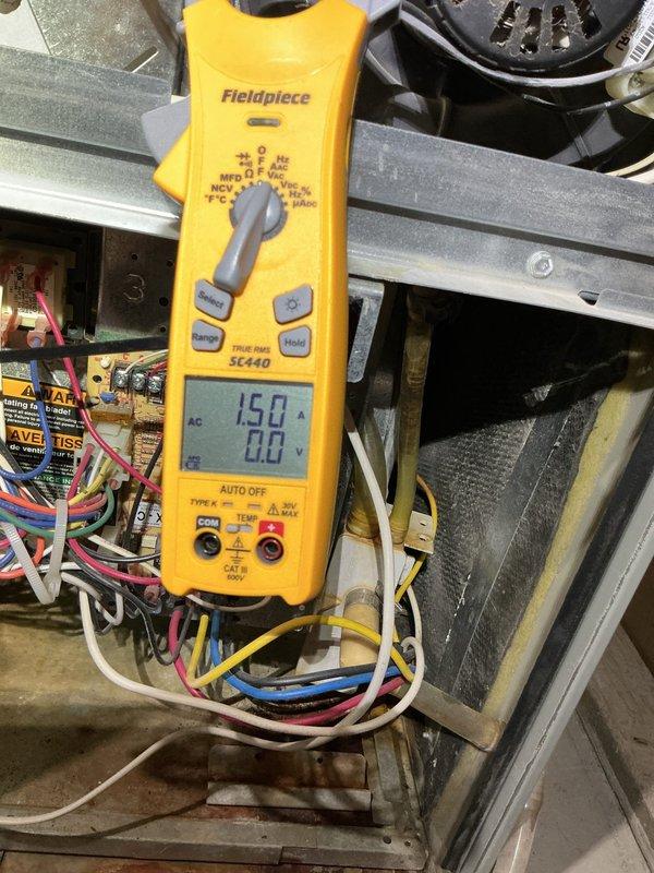 # HVAC Service - No Heat 10+ years old

Responded to no heat call on aging HVAC system. Upon arrival, unit displayed 3 LED blinks indicating pressure switch, inducer motor issue, or open limit control circuit. Performed diagnostic testing with digital multimeter on electrical control panel and circuitry. Inspection revealed birds nest obstruction in exhaust vent preventing proper draft and airflow. Cleared nest material from exhaust termination point at exterior of structure. Verified proper inducer motor operation and pressure switch functionality after obstruction removal. System restored to normal heating operation with adequate air circulation.