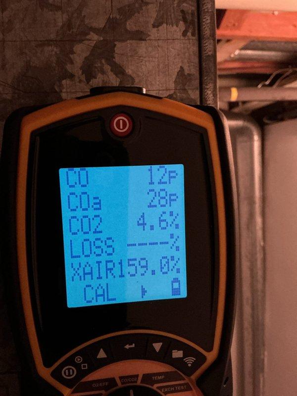 Responded to report of oil-like substance on furnace filter. Upon inspection, identified rust-colored residue appearing to be from a minor condensate leak. Operated furnace through complete cycle and monitored condensate system with no active leaking observed. Performed combustion analysis and preventive maintenance assessment of unit, verifying all components operating within normal parameters.