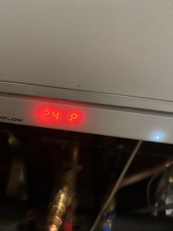 Responded to callback for boiler system locked out due to low pressure. Upon arrival, found system pressure at 2 PSI, below operational threshold. Refilled heating system and restored pressure to 24 PSI. Cycled system to verify proper operation and confirmed all baseboard heating zones functioning correctly.