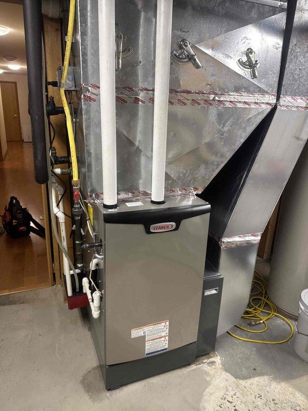 Responded to no-heat call for geothermal system that was operational the previous day but failed to start. Performed comprehensive system diagnostic including geothermal heat pump, Lennox furnace air handler, manifold distribution system, electrical components, and all interconnected mechanical systems. Testing revealed no faults with geothermal equipment or associated components; system restored to normal operation with all parameters within specifications.