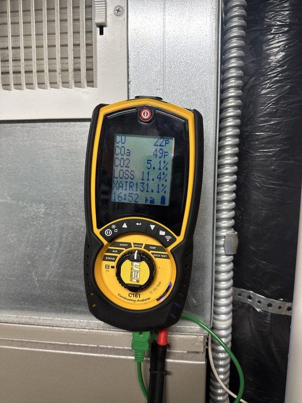 Responded to no heat complaint where furnace was cycling on briefly before shutting down. Upon inspection, discovered pressure switch hoses were clogged between the inducer motor and collector box, preventing proper operation. Cleared the clogged hoses, restored system functionality, and performed complete operational testing including combustion analysis to verify safe and efficient operation.