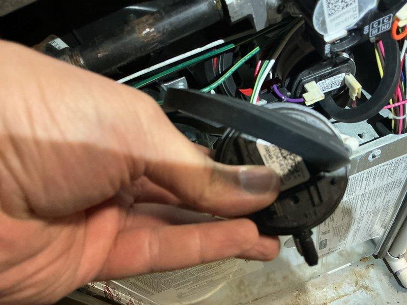 Replaced defective pressure switch under warranty on furnace system. Performed carbon monoxide testing to verify safe operation and inspected exhaust and intake venting to ensure proper airflow with no obstructions present.