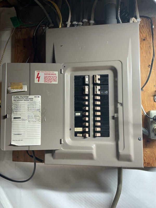 Responded to service call for inoperative dryer circuit. Upon inspection, discovered blown fuse at disconnect box located above dryer unit, which was protected by both a 30-amp circuit breaker at main panel and fused disconnect. Bypassed the faulty fused disconnect and established direct wiring connection from the 30-amp breaker to the dryer, restoring power to the appliance.