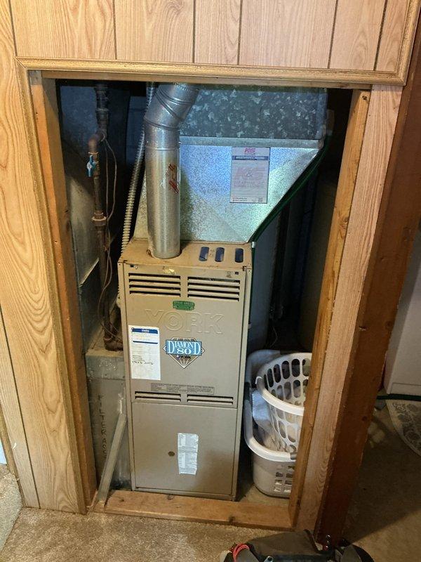 Responded to no heat call on Diamond Plus furnace unit. Upon arrival, confirmed furnace was not producing warm air. Diagnosed issue as dirty flame sensor preventing proper ignition cycle. Cleaned flame sensor and restored normal heating operation.