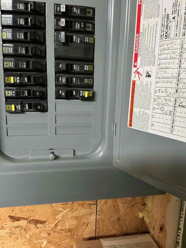 Installed a dedicated 20-amp circuit for a jetted tub to meet electrical code requirements and ensure safe operation of the fixture. Ran new wiring from the main electrical panel to the tub location, installed appropriate circuit breaker protection, and verified proper grounding and functionality of the circuit upon completion.