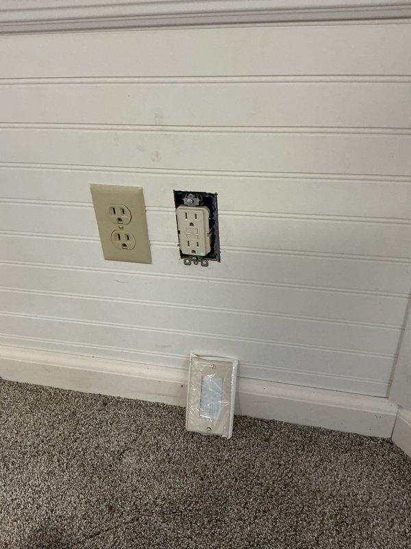 Installed a new dedicated 20-amp circuit for a basement sauna installation. Ran electrical wiring through basement floor joists from the main electrical panel to the sauna location. Installed an AFCI circuit breaker in the electrical panel and terminated a GFCI-protected outlet at the sauna location to meet current electrical code requirements. Coordinated and completed a live virtual inspection under state electrical permit ELE2610-03239.