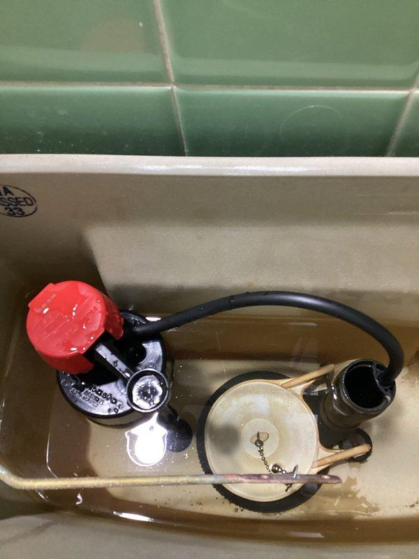 Diagnosed the hallway toilet's continuous running to a failed fill valve. Removed the defective fill valve and installed a new one, then adjusted the float and refill tube. Flushed the toilet multiple times to confirm the tank fills and shuts off properly, with no further running.