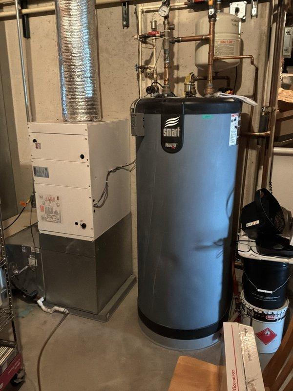 Completed comprehensive cooling system maintenance check on three-system residential HVAC setup including 2012 Rheem air conditioner (Model RCU13022A36J757), 2005 Lennox air conditioner, and two ductless mini-split systems (Samsung and Sanyo C1211). Performed standard preventative maintenance inspections on all units, verifying operational performance, refrigerant levels, electrical connections, and airflow on each system. All equipment found operating within normal parameters with no immediate service needs identified at time of inspection.