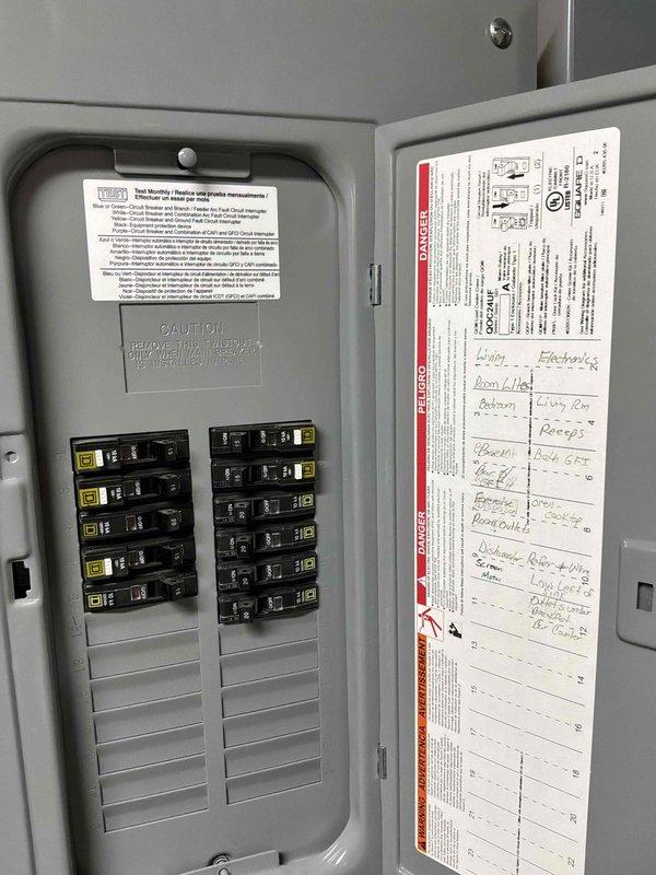 Responded to cooling complaint where residence was reaching 80 degrees with inconsistent airflow from supply vents and elevated humidity levels. Performed diagnostic evaluation on 7-year-old Rheem RA1348AJ1NA air conditioning unit and 5-year-old Rheem R96VA1002521MSA gas furnace system, inspecting equipment operation, airflow distribution, and electrical panel connections to identify cause of inadequate cooling performance.