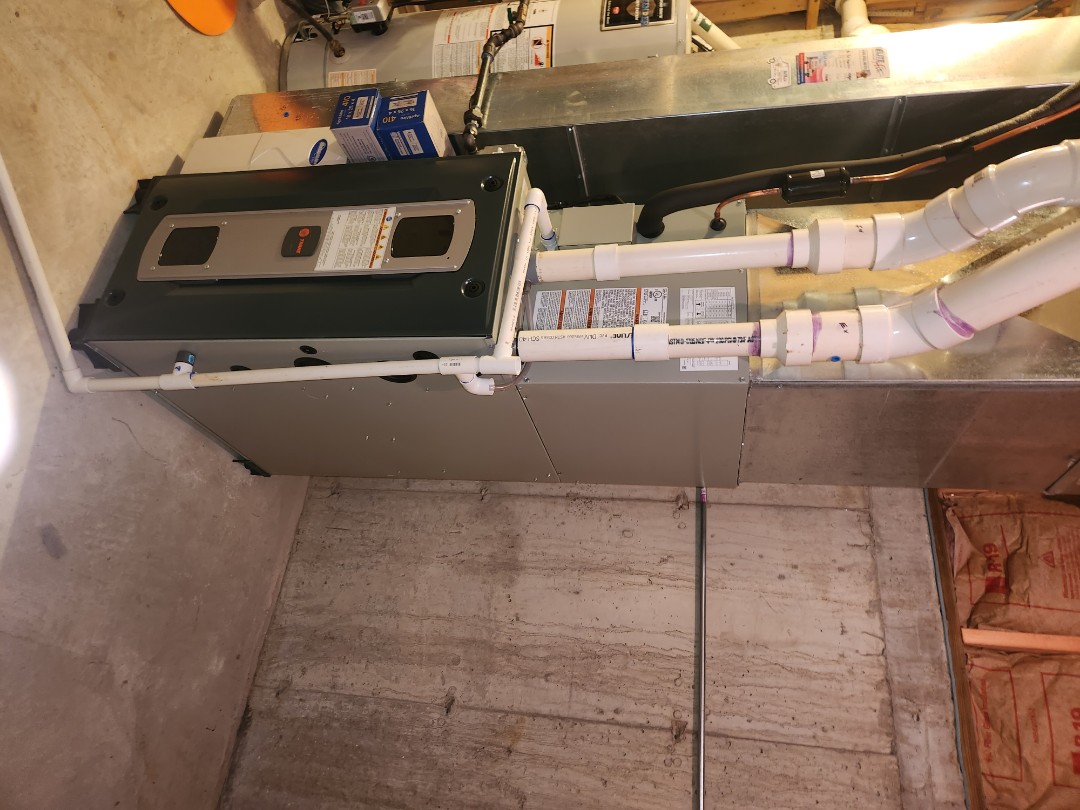 Trane Furnace and air conditioner installation 