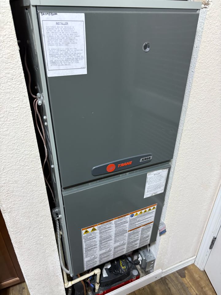 Spokane Valley, WA - Found a trane furnace with a steady red light. Error code showed a bad limit switch. Replaced the part and cleaned the flame sensor. Heat is back on Spokane Valley, WA - Found a trane furnace with a steady red light. Error code showed a bad limit switch. Replaced the part and cleaned the flame sensor. Heat is back on