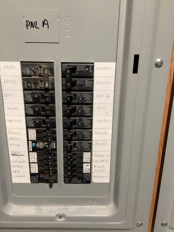 Conducted HVAC system assessment and estimate for aging 20-year-old R22 residential system referred by service technician. System currently operational but nearing end of service life. Documented existing equipment configuration including furnace installation in mechanical room with associated ductwork, humidifier unit, PVC condensate drain/vent piping, and electrical connections. Photographed electrical panel to verify circuit capacity and existing HVAC electrical infrastructure for future replacement planning. Provided technical consultation regarding system replacement options given R22 refrigerant phase-out and equipment age considerations.
