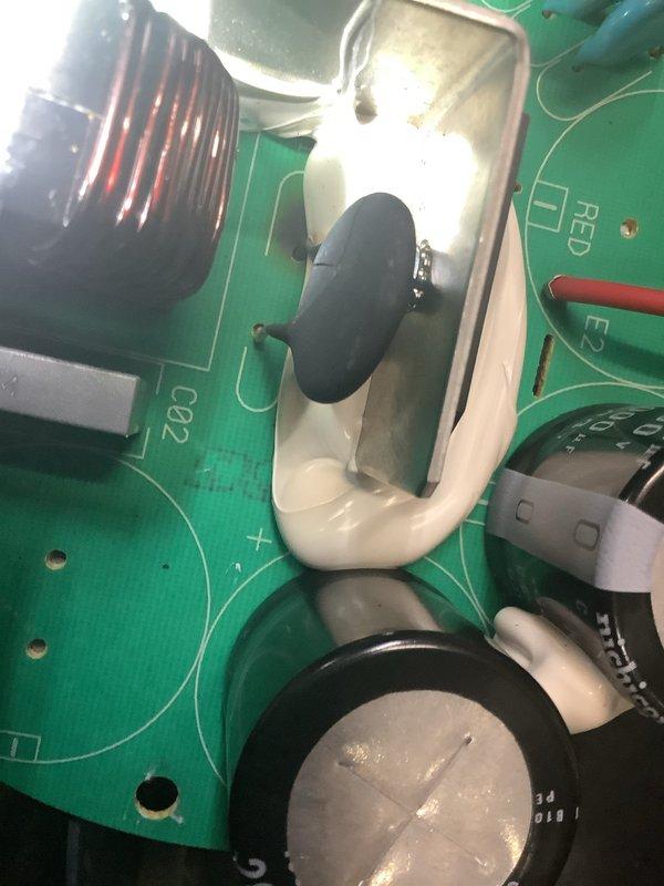 Responded to callback for AC system with outdoor unit running but no indoor cooling, approximately two months after initial service visit. Upon inspection, identified failed control board as root cause of cooling failure. Removed and replaced defective printed circuit board in air handler unit, ensuring proper electrical connections and secure mounting. System tested and verified operational with proper cooling cycle restored.