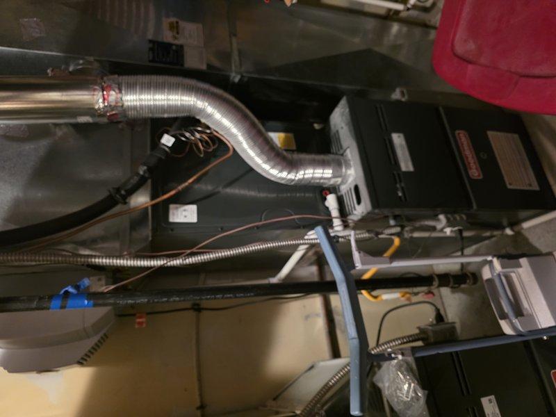 Responded to no-cooling call on 4-year-old system where outdoor unit condenser fan motor had failed. Diagnosed faulty condenser fan motor preventing outdoor unit operation. Replaced condenser fan motor and capacitor, tested system operation, and verified proper cooling cycle restoration with normal temperature differentials across evaporator coil.