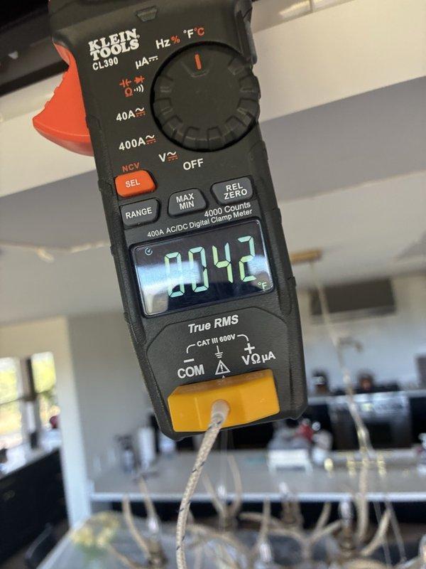 Completed dual system HVAC installation consisting of a conventional forced-air system and a ductless mini-split system. All equipment was sourced per specifications and installed to manufacturer standards. Electrical connections were verified and tested using digital clamp meter, confirming proper amperage draw and system operation for both units.