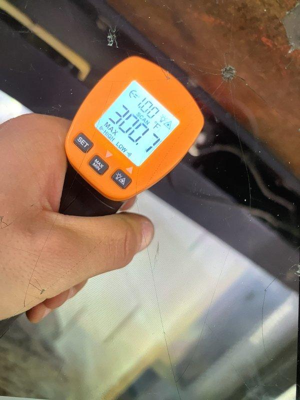 Responded to service call for gas fireplace that would ignite but shut down after 10-15 minutes of operation, with pilot light also extinguishing. Performed diagnostic testing using infrared thermometer to measure component temperatures and conducted carbon monoxide safety testing, which registered safe levels at 3 ppm. Identified intermittent flame failure issue causing premature shutdown of both main burner and pilot assembly, likely related to thermopile/thermocouple malfunction or gas valve sensing circuit.