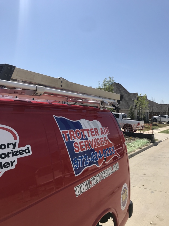 Servicing two new Carrier air conditioning systems for our customer in Celina, TX. 