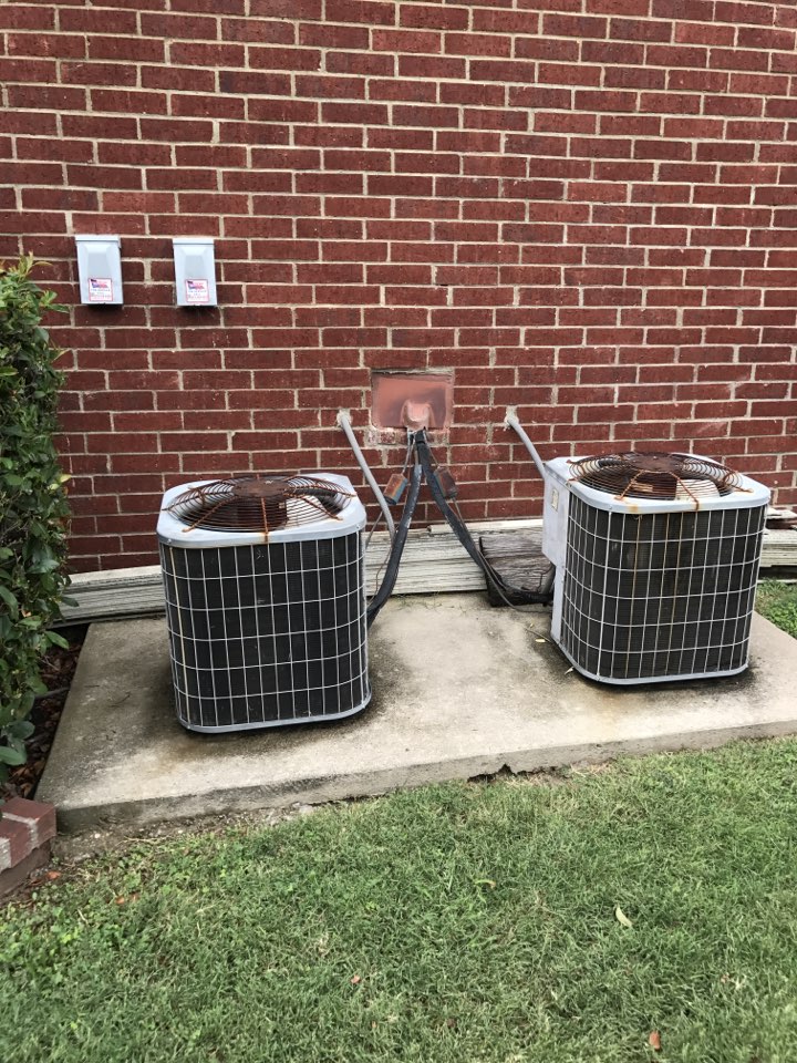 Repairing two Carrier air conditioning systems for our good customer in Little Elm. 