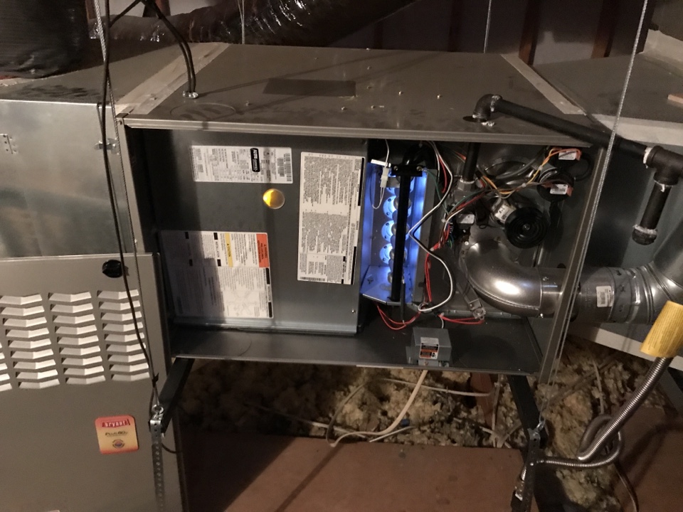Performing a maintenance check on two Bryant heating systems for our long time customer at their home in Carrollton. 