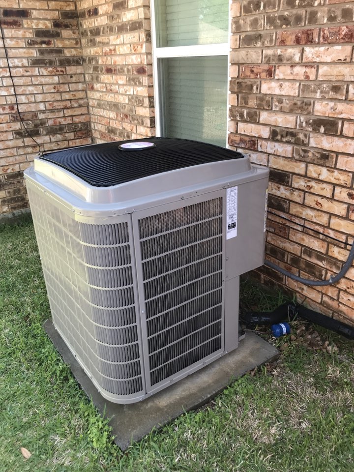 Servicing a Bryant ac unit for our long time customer in Highland Village, TX. 