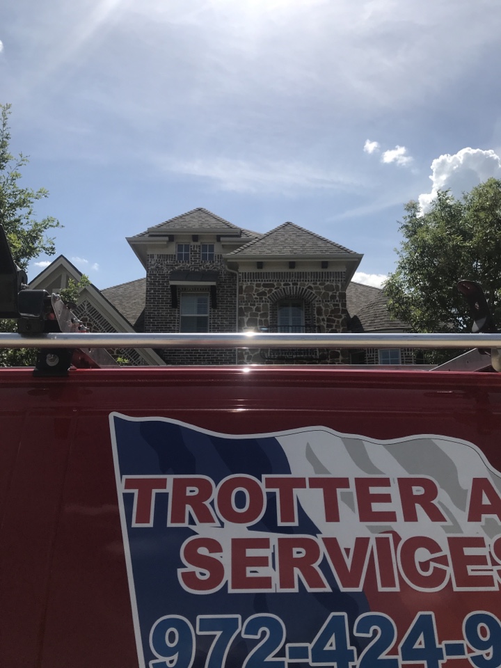 Repairing an air-conditioner for a customer in Murphy Texas