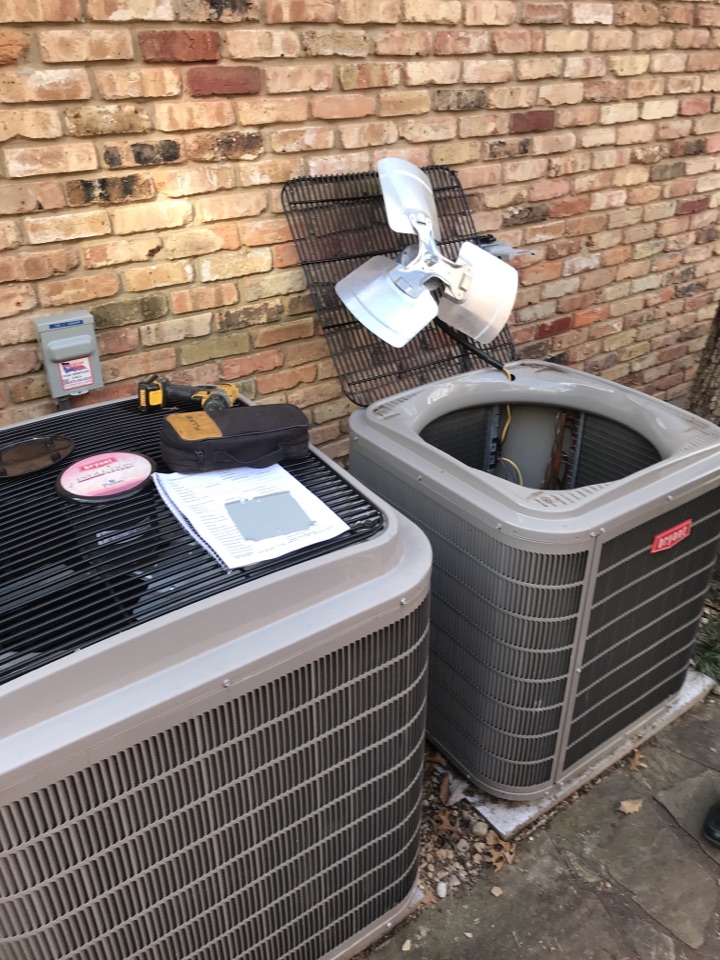 Repairing a Bryant Evolution HVAC system for our customer in Garland, TX. 
