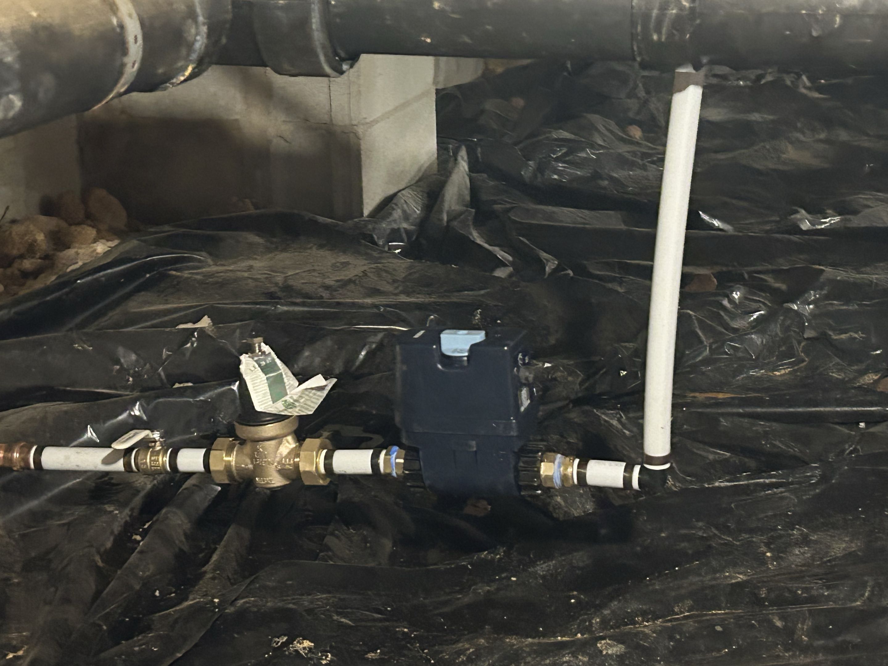 Water Line Replacement, Water System upgrade, Moen Flow Automatic Water Shut Off 