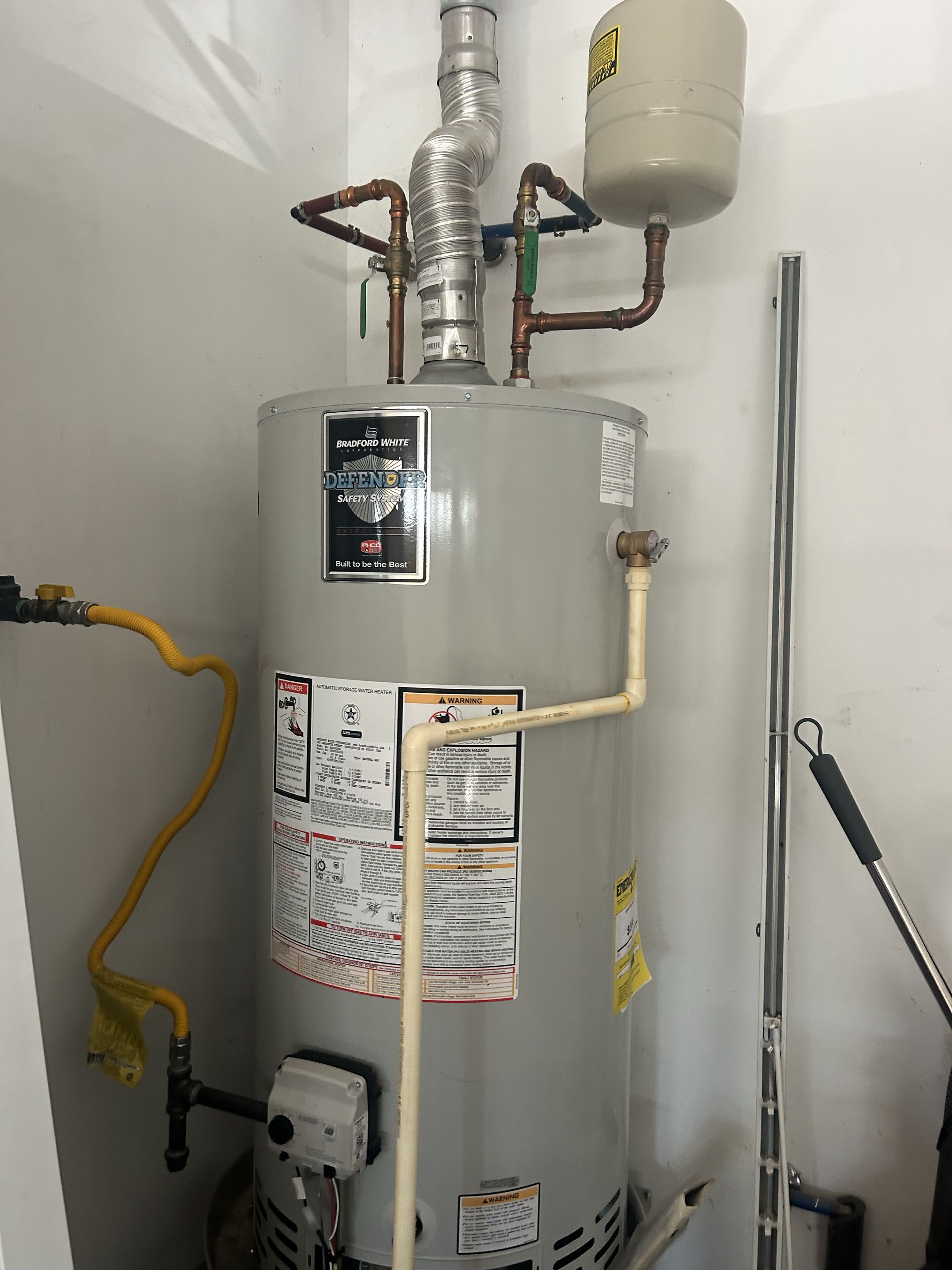 Upon receiving a call about a malfunctioning gas valve on a Bradford White water heater, I promptly arrived at the site. After a thorough inspection, I identified that the gas valve was not opening properly, preventing the unit from igniting. I began by ensuring the gas supply was turned off for safety. Next, I disassembled the gas valve, carefully inspecting each component for signs of wear or damage. I discovered that a small, internal part had become stuck, causing the malfunction. Using specialized tools, I meticulously cleaned and reassembled the valve. Once reassembled, I tested the valve to ensure it was functioning correctly. With the gas supply restored, I ignited the pilot and adjusted the settings to factory specifications. The water heater was back to operating efficiently, providing hot water as expected. The homeowner was pleased with the quick and effective resolution of the issue.