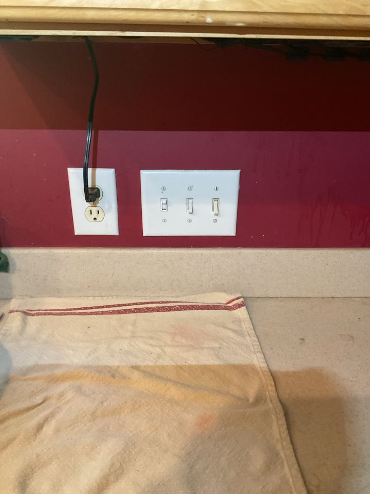 Replace attic fan motor and various switches. 