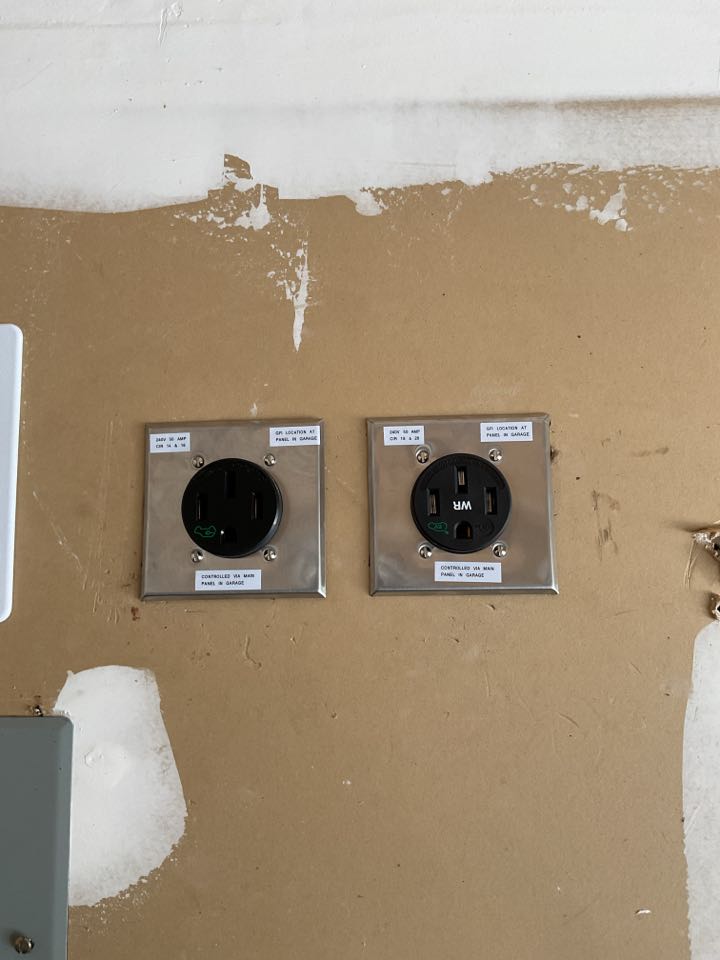 Install new EV charger plugs 