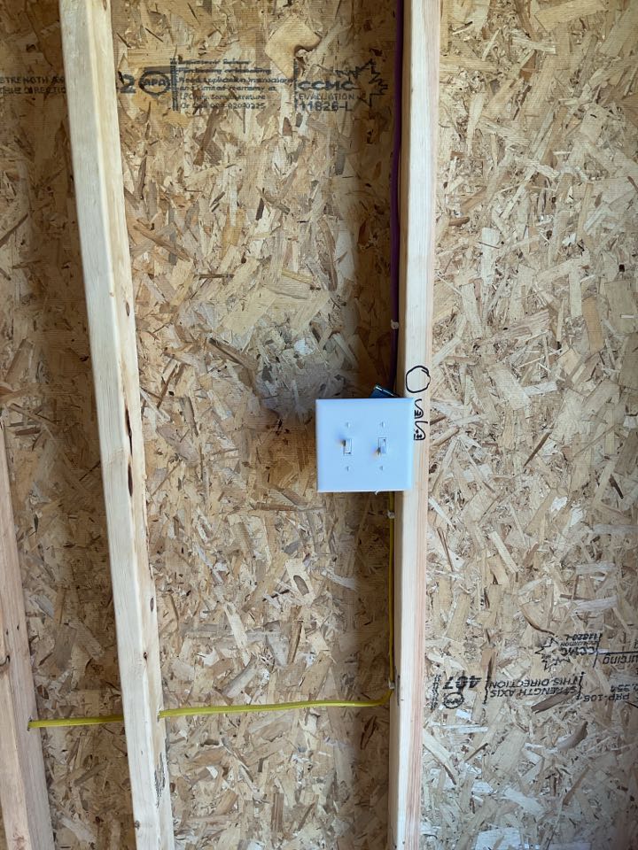 Wired up a beautiful new shed today!