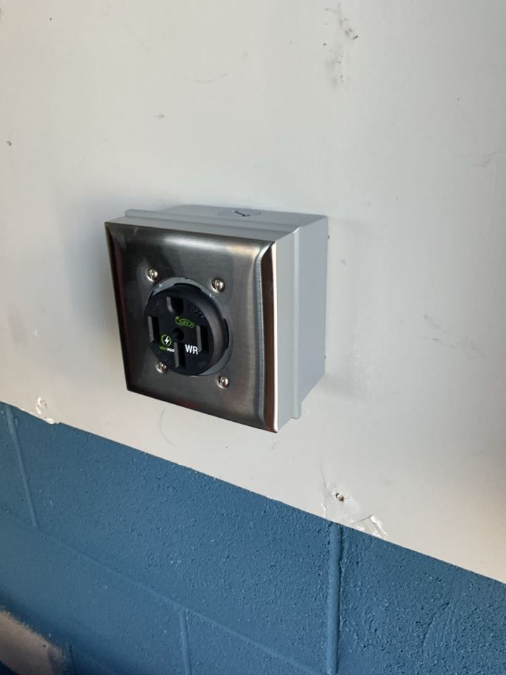 Installed a heavy duty 50amp receptacle for the customers RV today!
