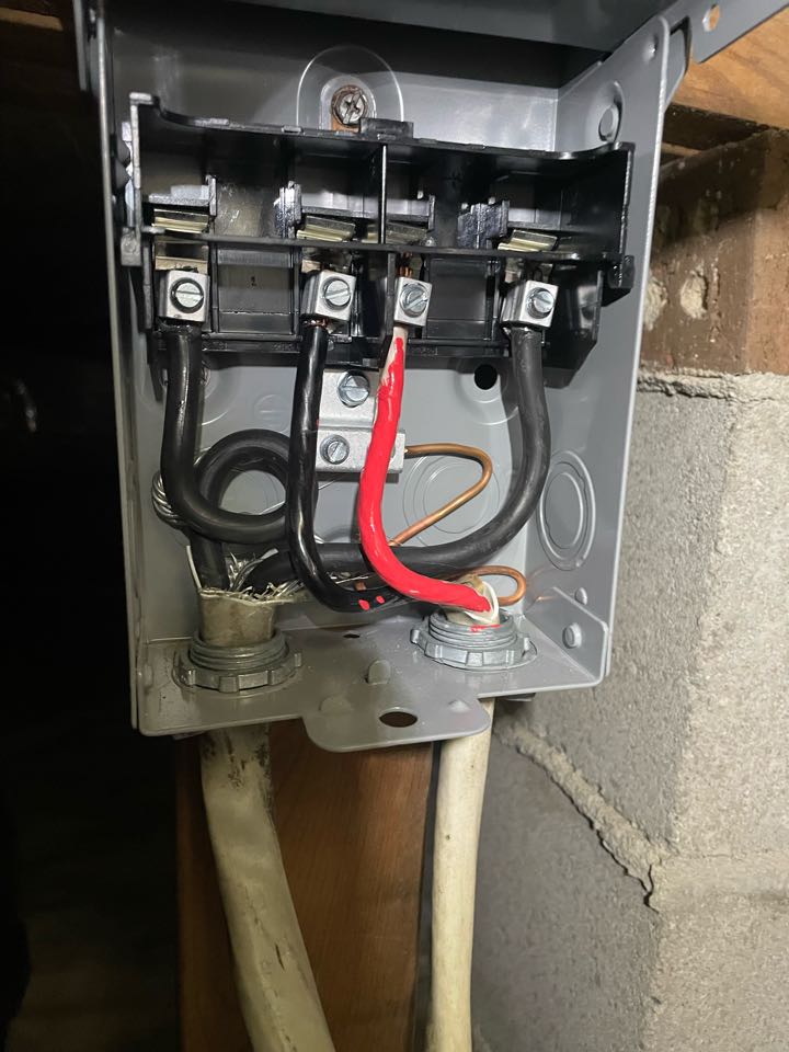Replace disconnect for furnace