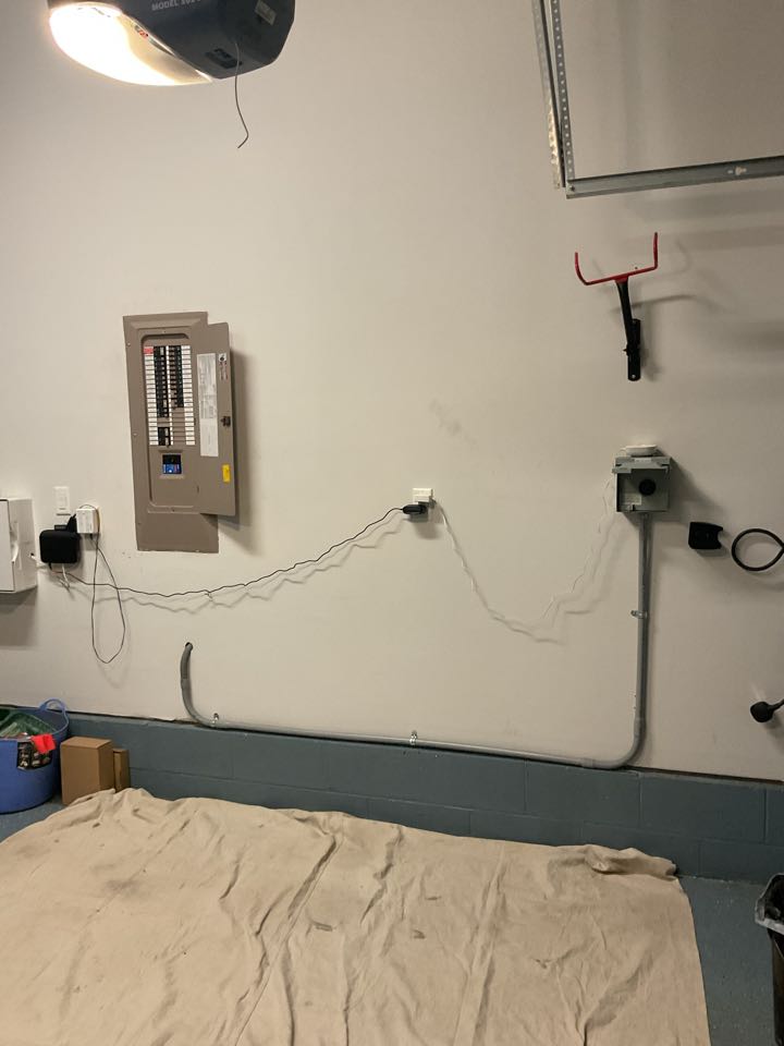 Install new EV charger