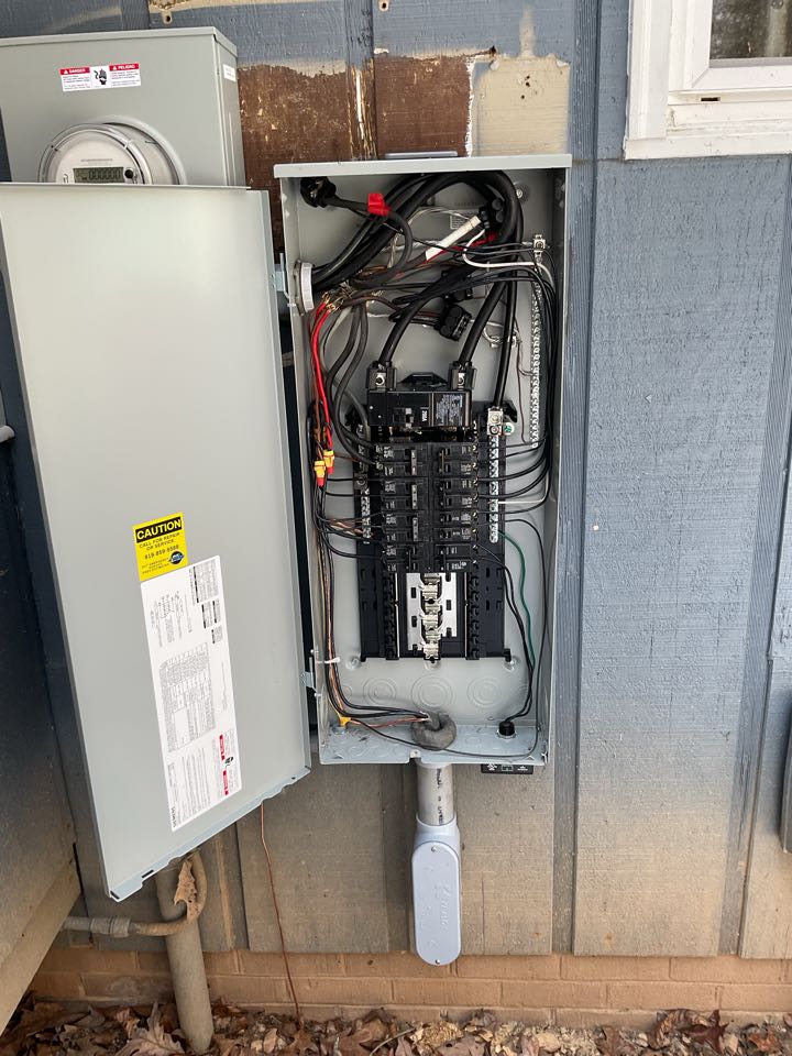 Install EV charger and upgrade service