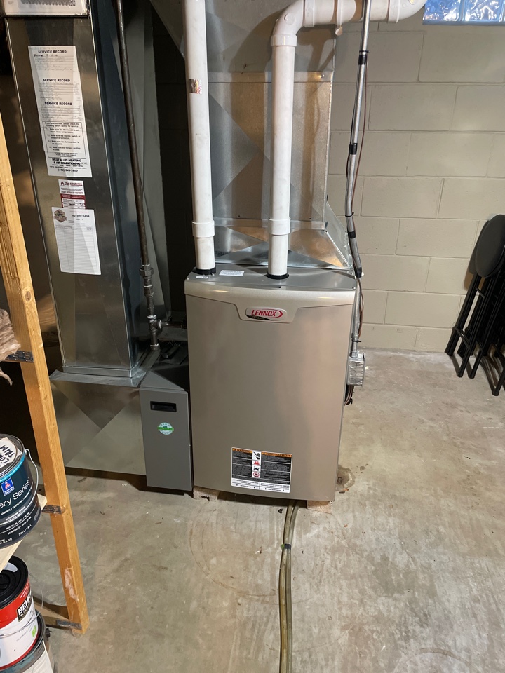 Service of Lennox furnace 