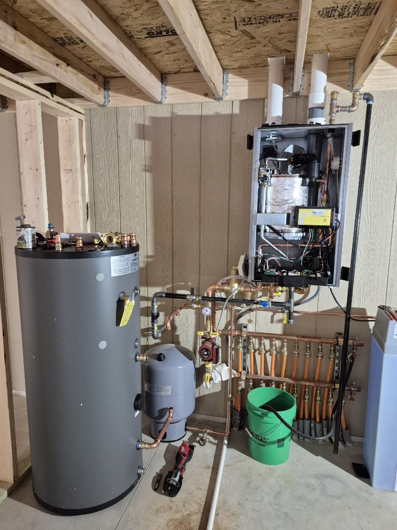 indirect tank install