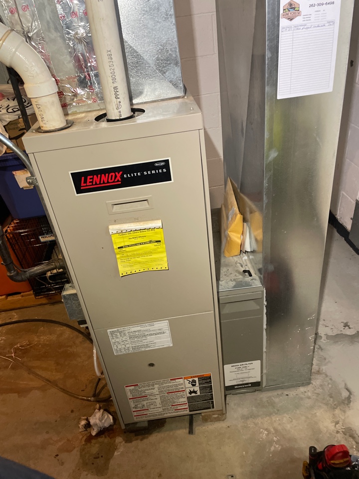 Service of Lennox furnace 