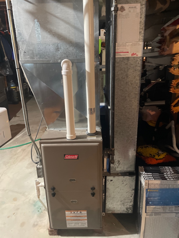 Service of Coleman furnace 