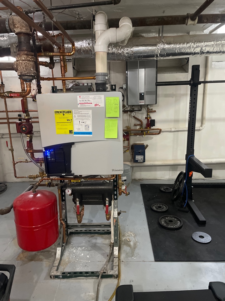 Service of 2 Rinnai boilers 