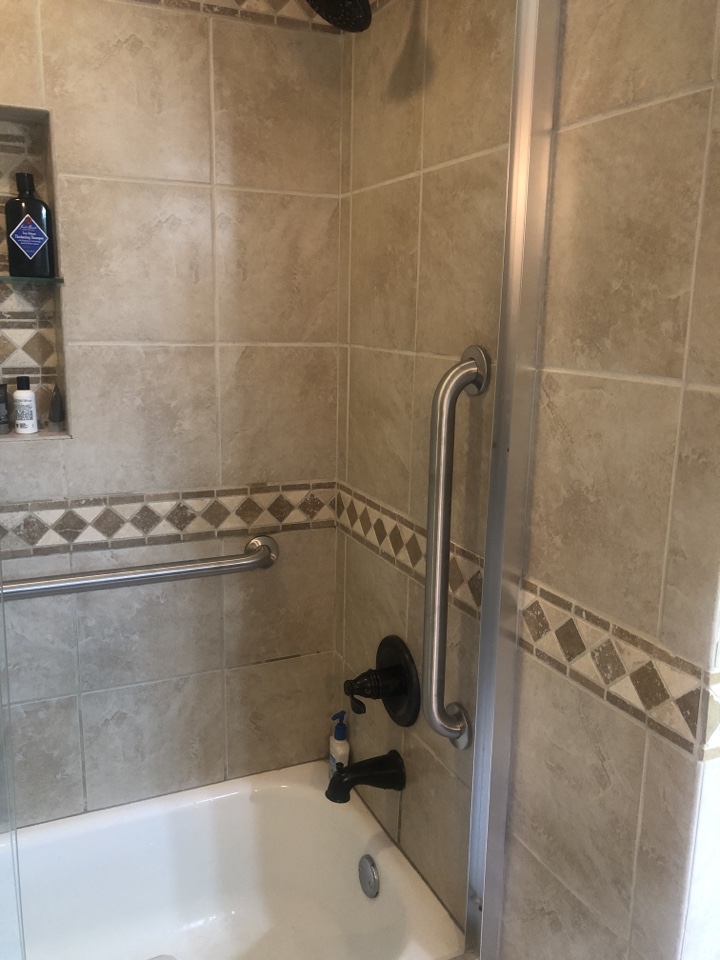 Installed 2 grab bars