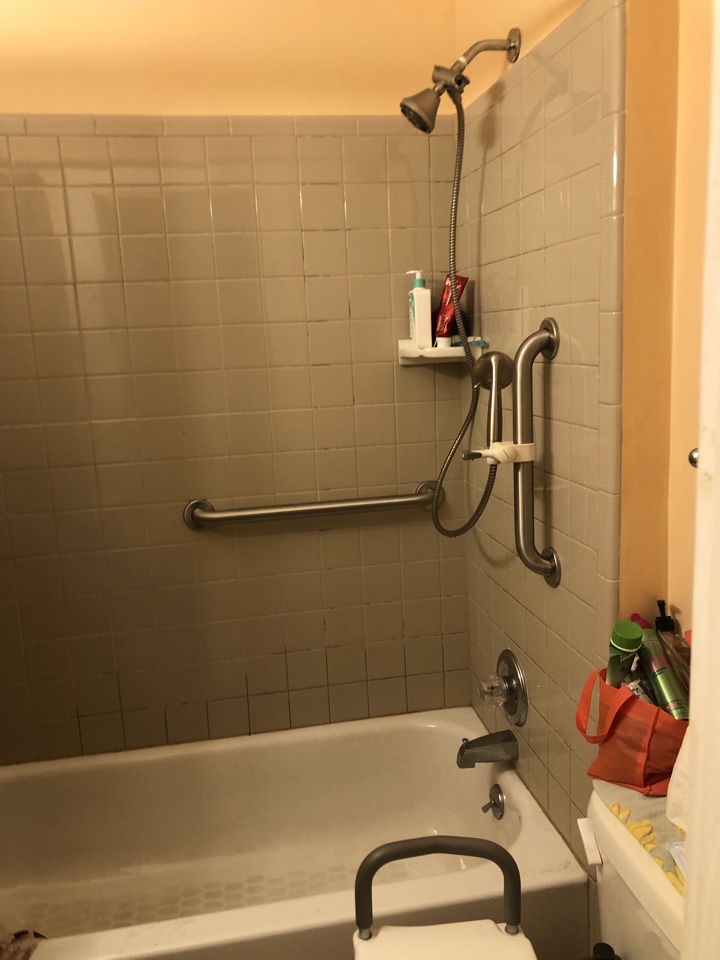 Grab bar installed 